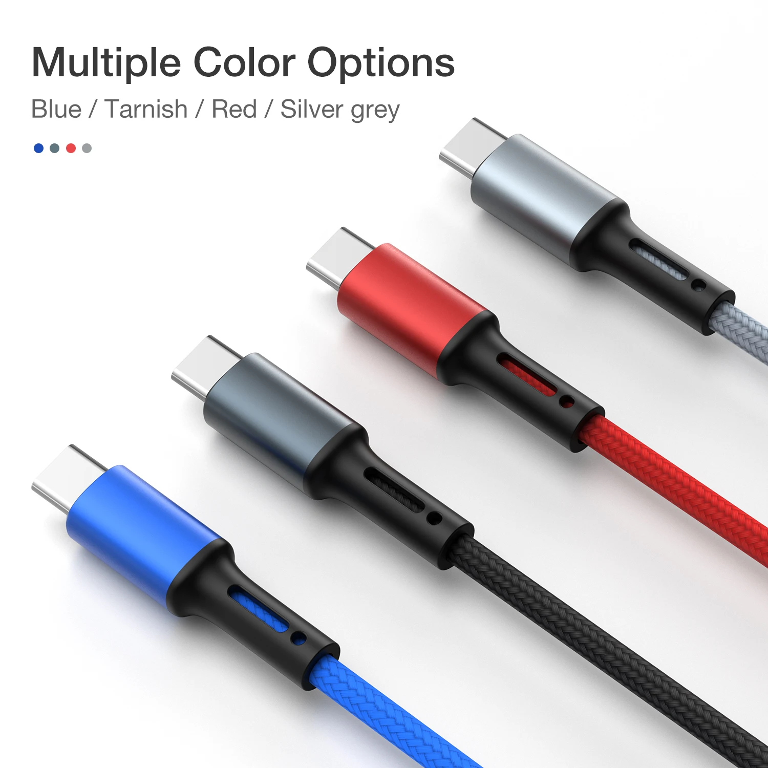 Nylon Braided Fast Charging USB A to Type C Data Sync Cable