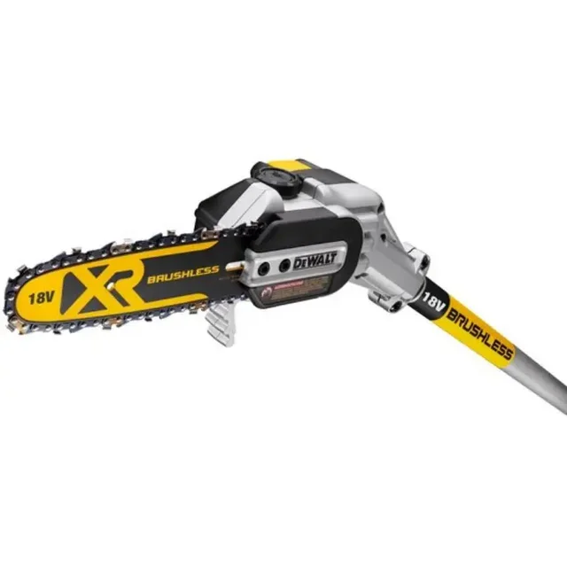 DEWALT 20V 브러시리스 폴 톱, 고급 산업 등급 도구, 텔레스코픽 폴, 높은 고도 체인 톱