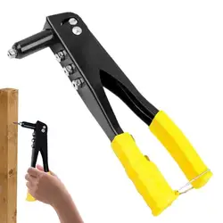 Single Hand Riveter Tool Nose Piece Manual Riveting Riveter Tool Hand Tool Hand Riveter Heavy Duty For Metal Leather Home Repair