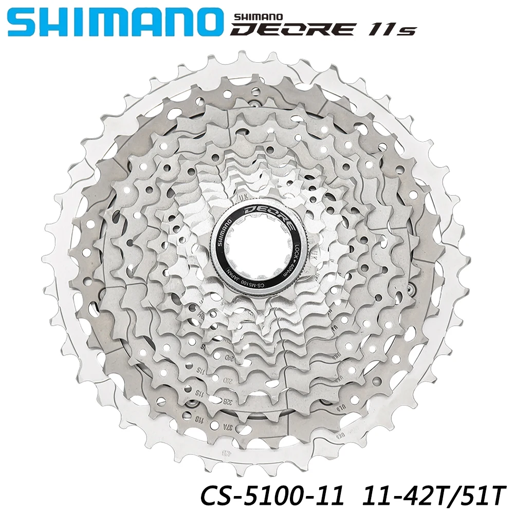 

Звездочка для велосипеда SHIMANO DEORE, детали для горного велосипеда 11S 11V 11-42T/51T, Freewheel HYPERGLIDE Tech, оригинальные детали для велосипеда