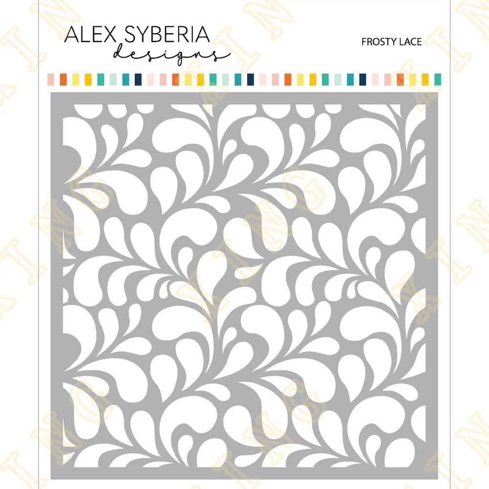 

Frosty Lace Stencil DIY Layering Stencils Wall Painting Scrapbook Coloring Embossing Album Decorative Paper Card Template