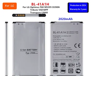 New 2100mAh BL-41A1H Replacement Battery For LG Optimus F60 MS395 D390N Tribute VS810PP Transpyre LS660 BL41A1H