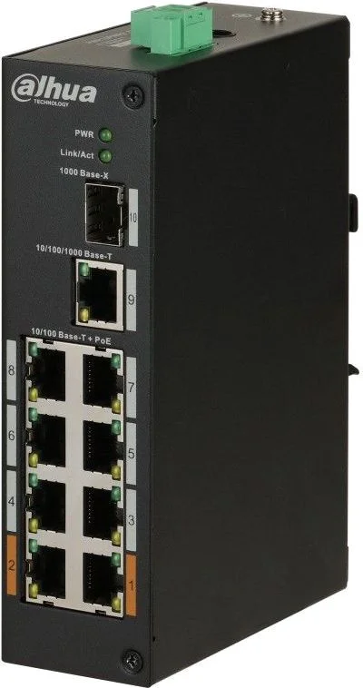 Dahua switch dh-pfs3110-8et-96 8x100MB 1G 1sfp 6PoE + 96W unmanaged | Компьютеры и офис