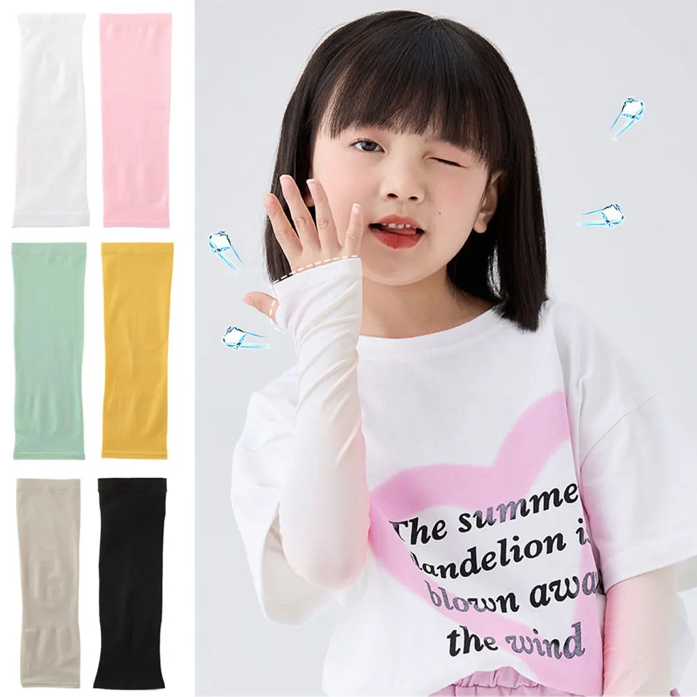 Summer Cooling Arm Guard Sleeves - UV Protection for Kids, Outdoor Sports & Activities