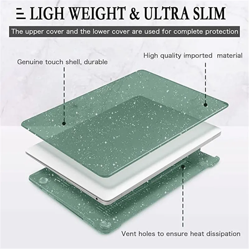 Capa para Laptop com Brilho para Macbook Air Chip m1 Pro 14 A2779 m2 136 A2681 13 Novo 2023 - Imagem 5
