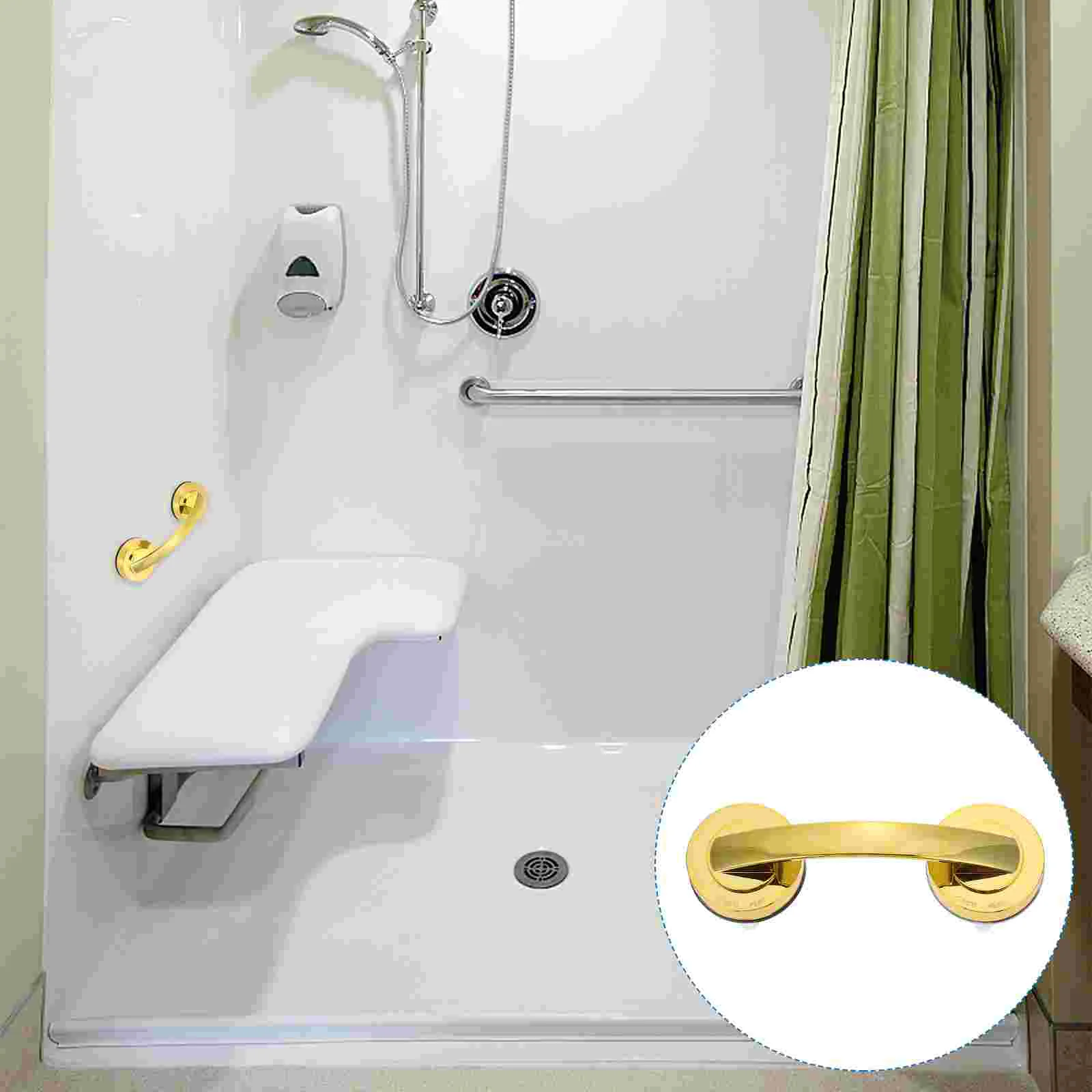 

Bathroom Shower Handle Safety Support Suction Grab Bar Balance Assist Kitchen Cabinet Handles