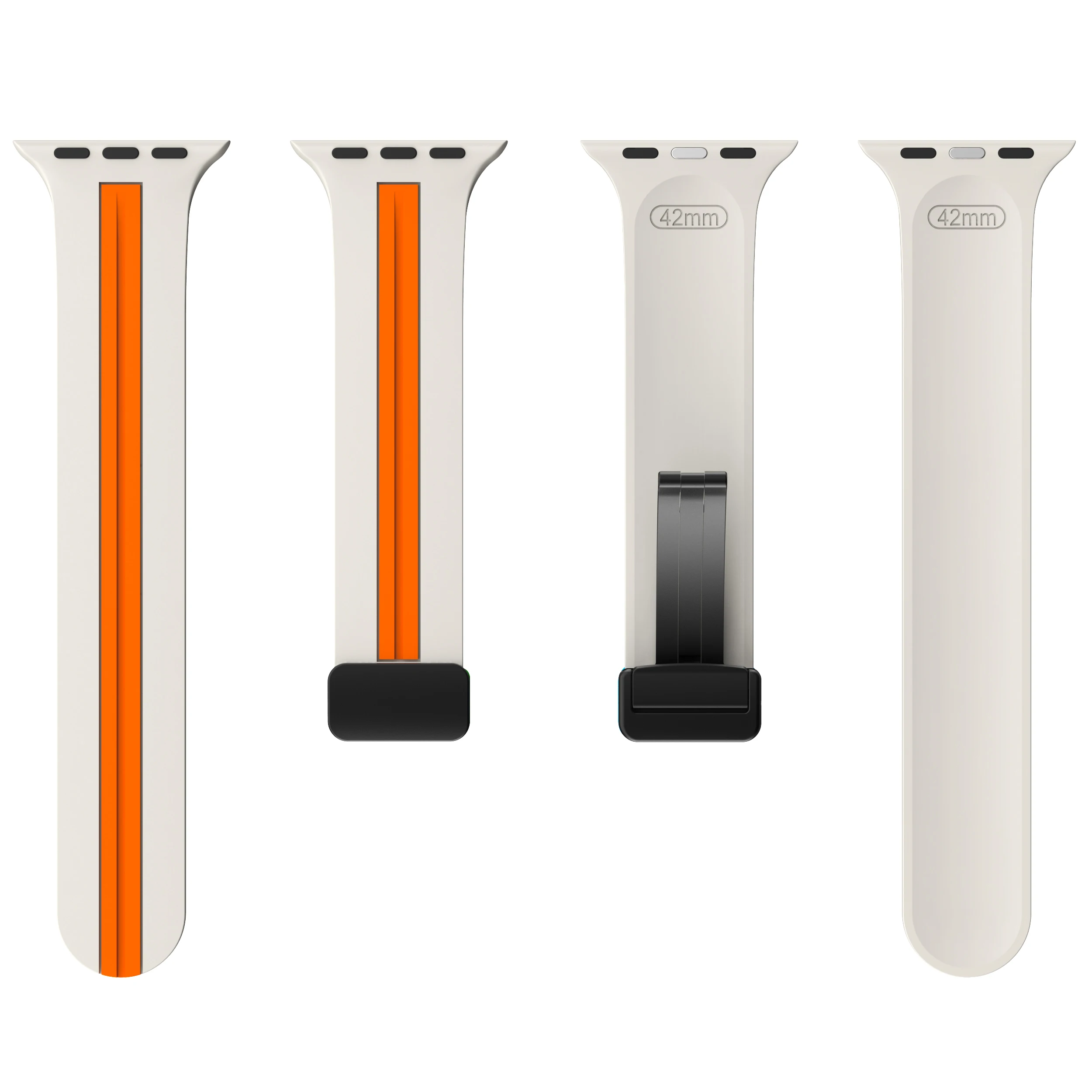 애플 워치 밴드용 실리콘 스트랩, 액세서리 팔찌, iWatch correa 시리즈 9, 8, 7, 6, 5, SE 울트라 2, 45mm, 49mm, 44mm, 40mm, 41mm, 42mm
