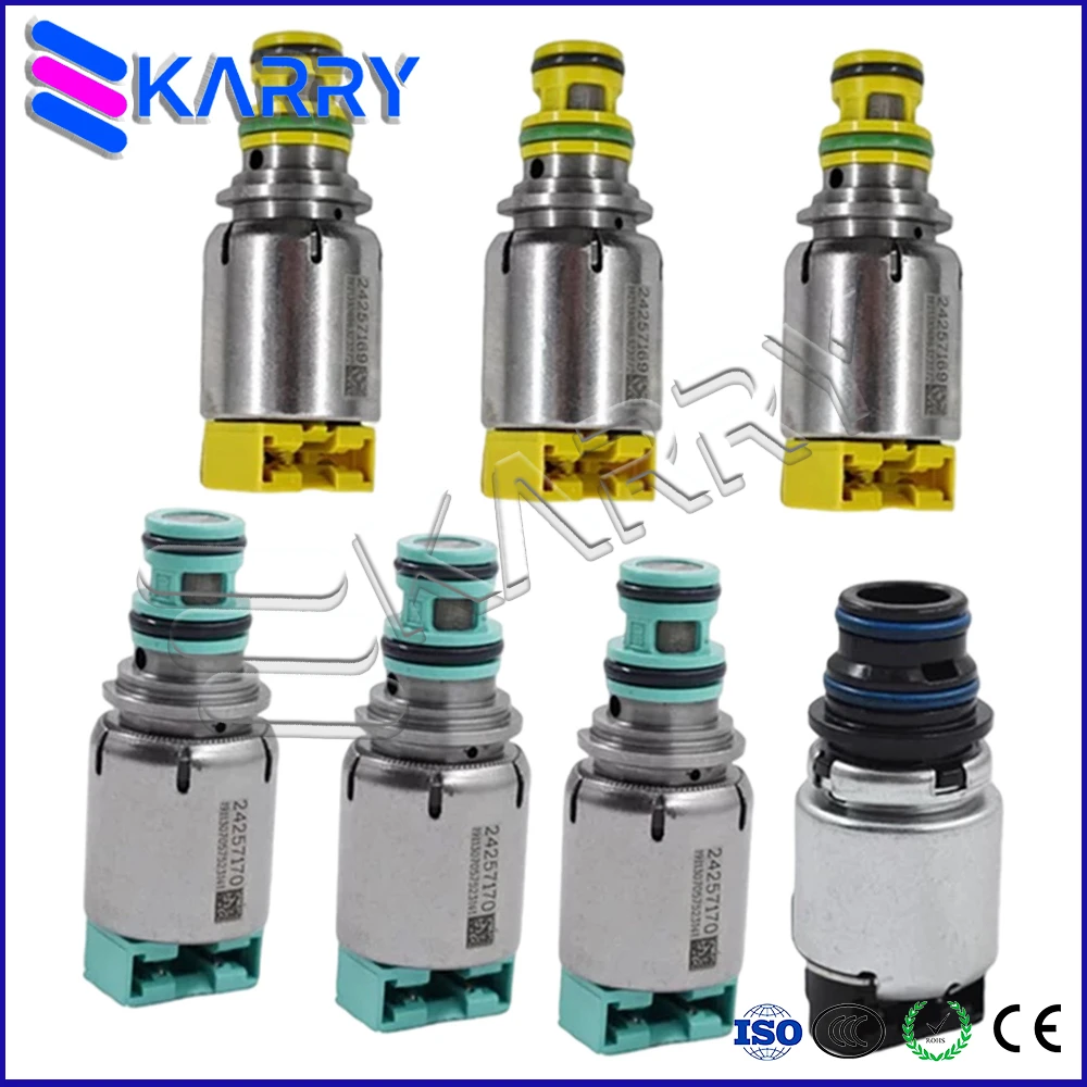 

6T40 6T45 6T30 Automatic Transmission Solenoid Valve 7 Kit 6T30E 6T40E 6T45E 6T50E For Chevrolet Buick