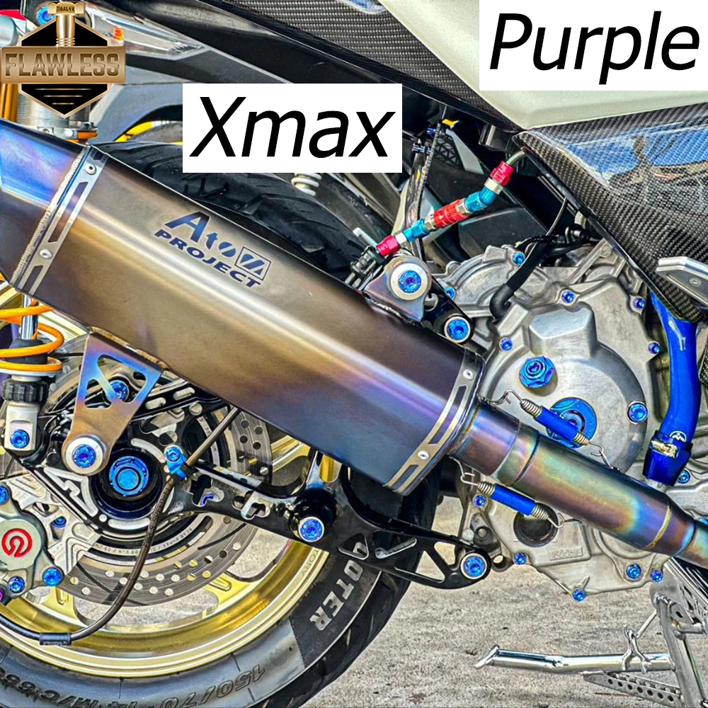 Parafusos de Titânio Visor Bolt Sensor Abs Painel Side Ear Exhaust Pipe Cover Abs Bracket Bolt para Yamaha Xmax 300 Flawlesti-gr5