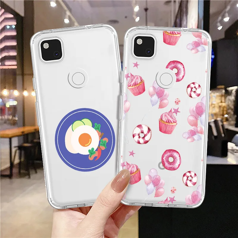Роскошный фонарь для Google Pixel 5 5a 3 3XL XL 4 3a 4a чехол прозрачный мягкий ТПУ фруктовый