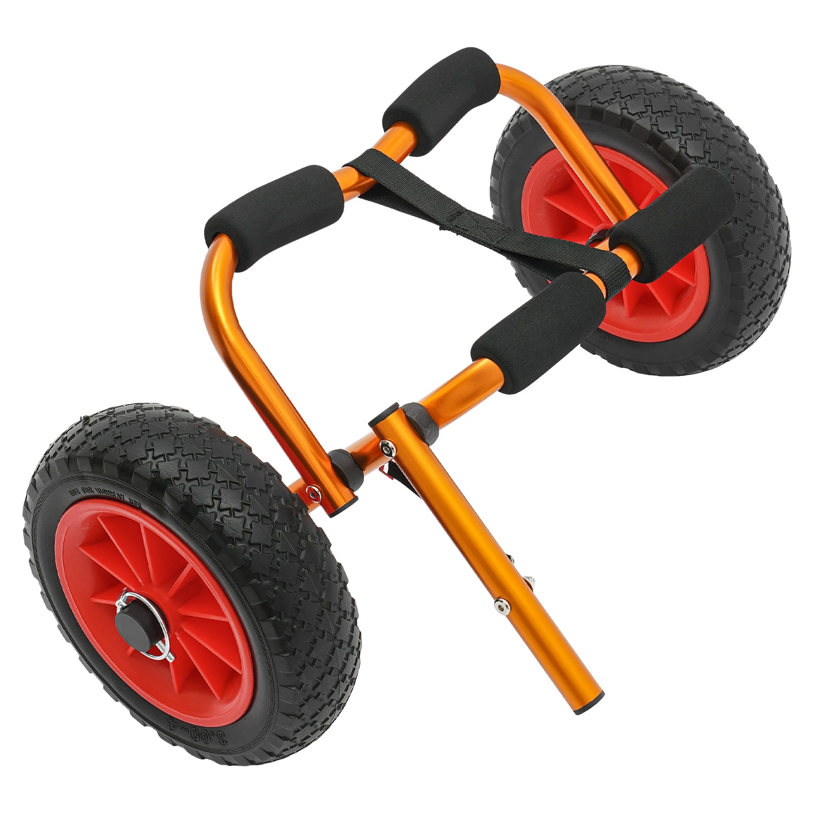Faltbarer Kajakwagen, 80 kg Belastung, Aluminiumlegierung, Kajakwagen, Kajaktransporter, langlebig, tragbar, für Kajak, Paddleboard, Kanu, Transport – Detail 13