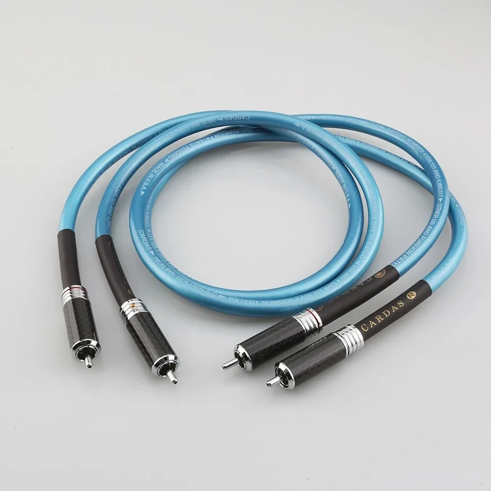 Hifi Spina Rca In Fibra Di Carbonio Cardas Cross Rca Interconnect Audio Cable Amplificatore Cd Dvd Player Audio Interconnector Cavi Rca