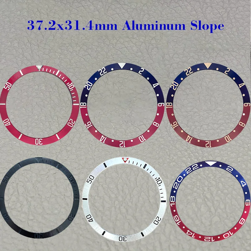 Seiko 37.2*31.4Mm Inserto Per Lunetta In Alluminio Inclinato Per Tudor Pelagos Lhd Fxd Nh35 Parti Della Cassa Da Uomo Custodia Per Orologi Da Immersio