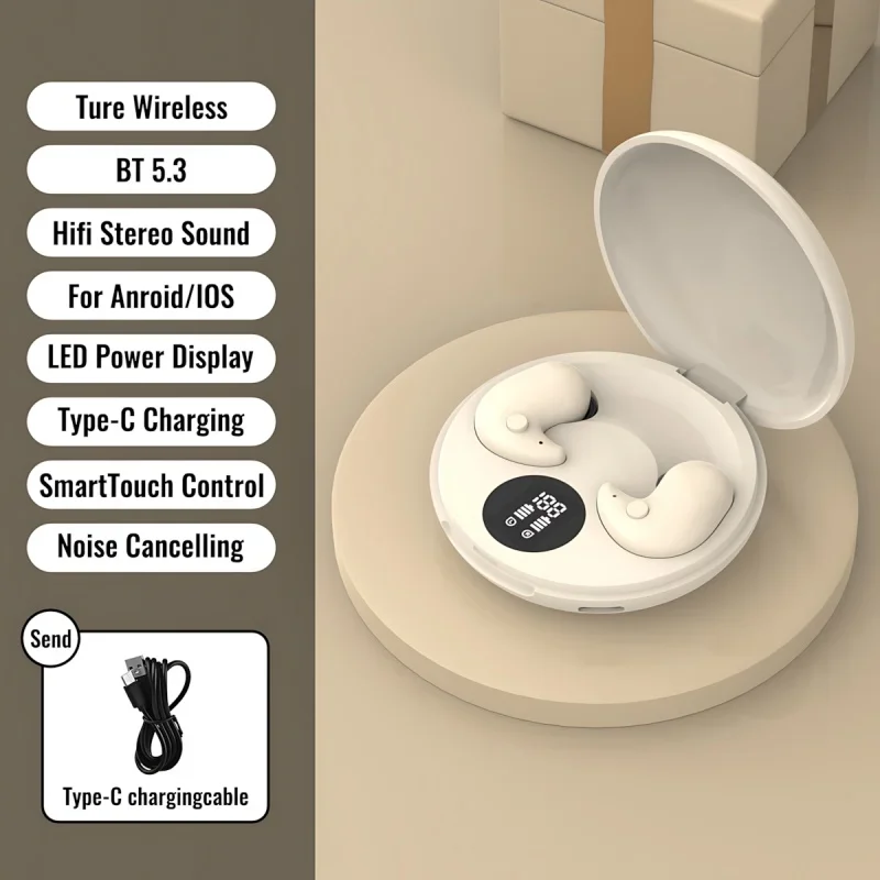 B13 Bluetooth Sleep Earphones Wireless Headset With Touch Control_voghion.com
