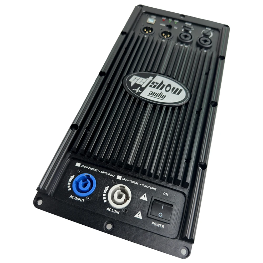 FIR 전문 스피커 플레이트 앰프, 양방향 앰프 모듈, DSP 포함, 클래스 D, 800W + 400W