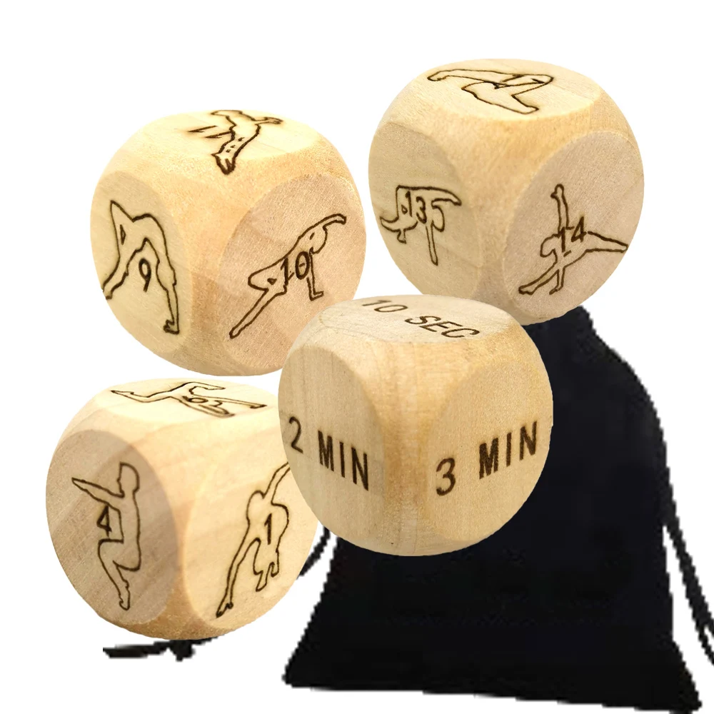 4Pcs Creative Fun Yoga Dice Weight Loss Dice for shaping/Fitness Dice