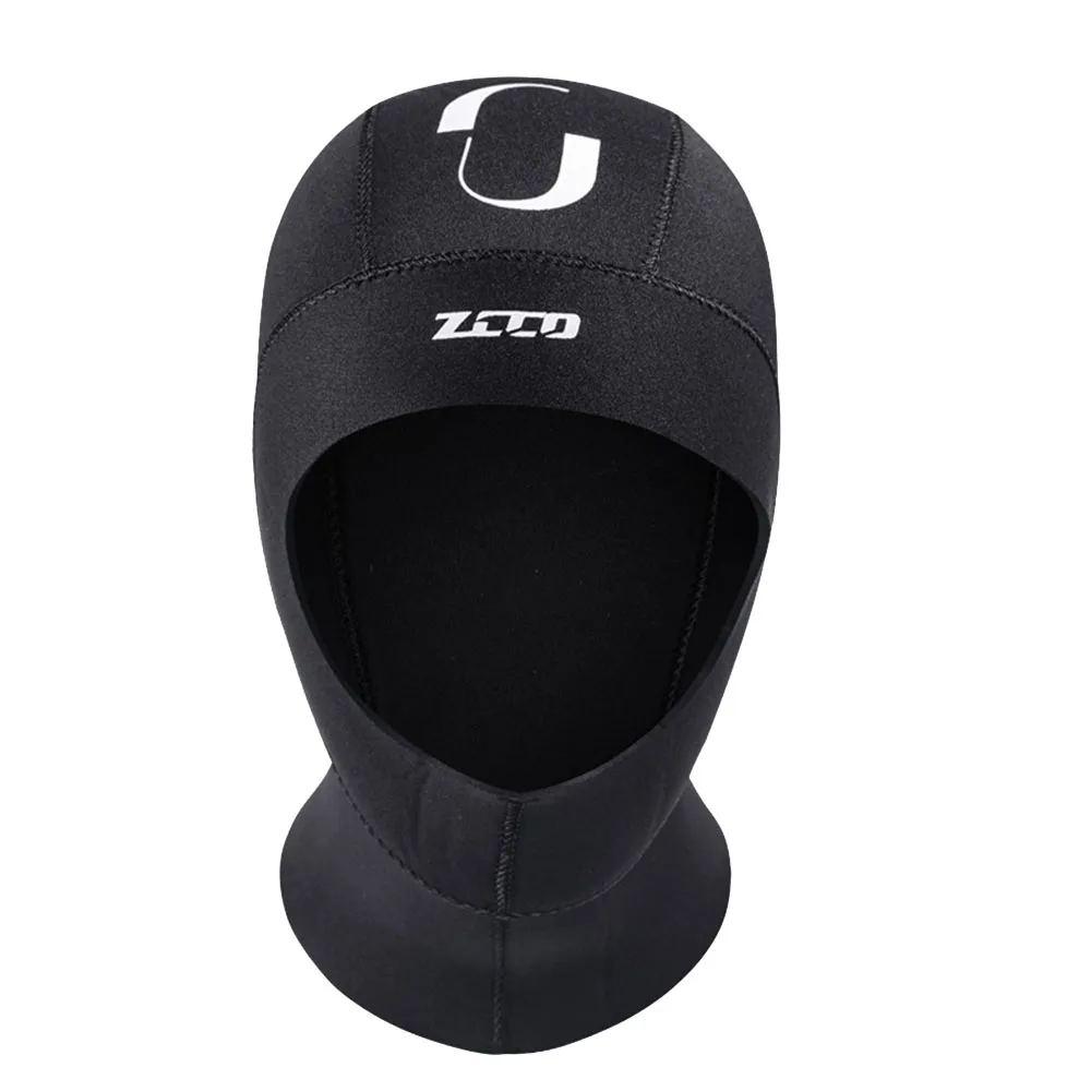 3MM Scuba Diving Cap Hood Neoprene Protect Hair Swimming Hat With Shoulder Snorkeling Equipment Hat Hood Swim Warm Wetsuit 2