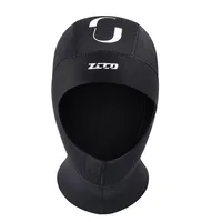 3MM Scuba Diving Cap Hood Neoprene Protect Hair Swimming Hat With Shoulder Snorkeling Equipment Hat Hood Swim Warm Wetsuit 2