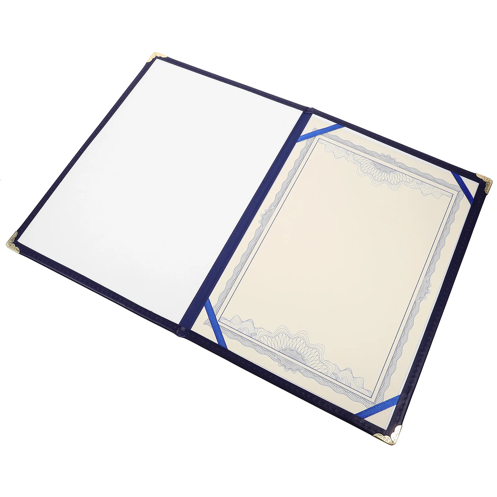 

A3 Retro PU Leather Cover Certificate Cover Decorative Certificate Holder Certificate Protection Cover Certificate Protector