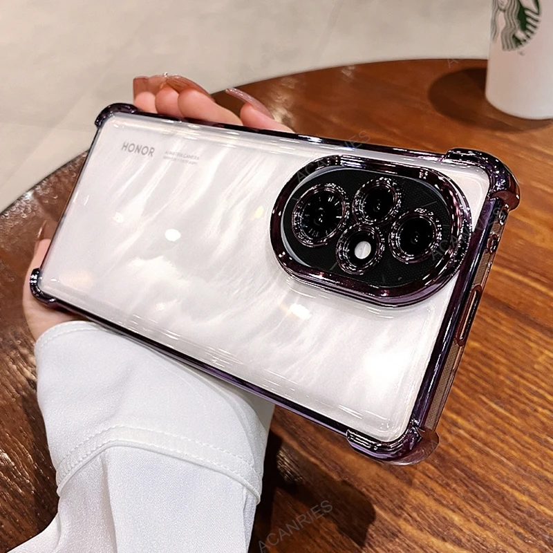 Enhanced Shockproof Silicone Soft Case with Four-Corner Thickening and Plating