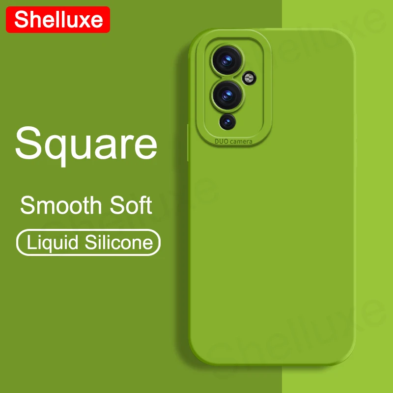 Square Liquid Silicone Soft Case for OnePlus - Shelluxe Series