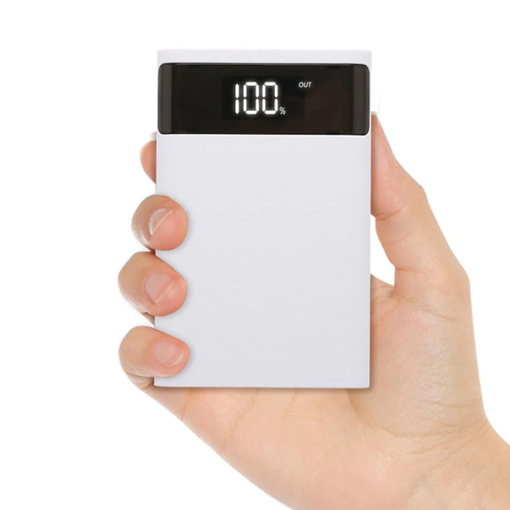 4*18650 Power Bank Case 10W 15000mAh USB Type C Battery Storage Box Without Battery Powerbank Shell For Phone Xiaomi Charging Battery Storage Box Power Bank Case Battery Power Bank Box Power Bank