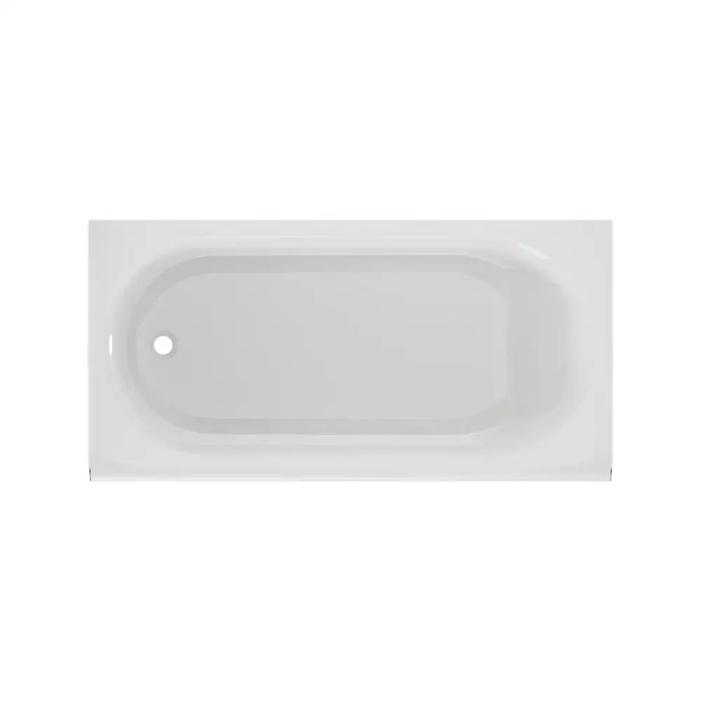 Princeton PRO 60 x 30-Inch Alcove Bathtub Left-Hand Drain White Durable Scratch-Stain Resistant Slip-Resistant Comfortable 5