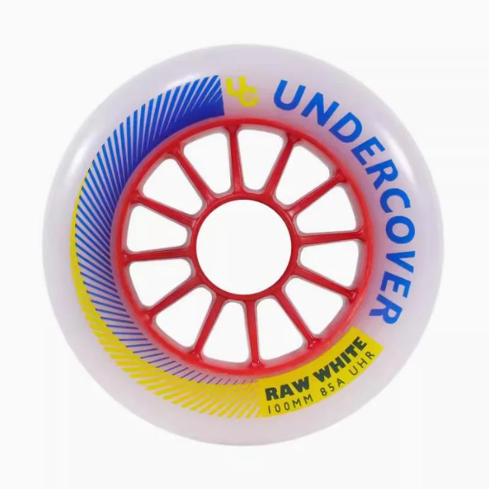 Original Powerslide UC Under Cover Wheels RAW WHITE Speed Inline Skates Wheels 85A Hardness 90 100mm Skating Patines Tires