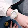 Ladies' Fashion Watch Girls' Student Couple Versatile Quartz Watch Full Size 40mm Ladies Clock Rubber Strap Skin Friendly 4