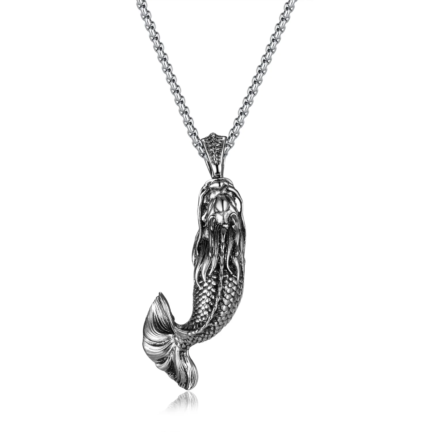 

STN12 Mermaid Necklace Pendant Charm Personality Fashion Birthday Holiday Gift