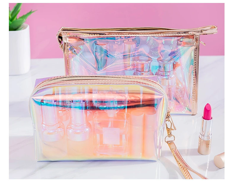 Organizer Per Borse In PVC - 8 Tasche Trasparenti, Viaggio E Trucco, Verde Militare