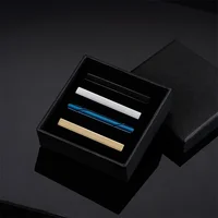 Tie Clip For Men Business Party Minimalist Tie Clips And Cufflinks To Man Shirt Gift Box Jewelry Men's Cuff Man Fashion Lawyer 2