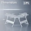 Computer Desks White L Shaped Gaming Desk 51 Inch Gamer Desk Gaming Table with Carbon Fiber Texture Corner Computer L Shape 2