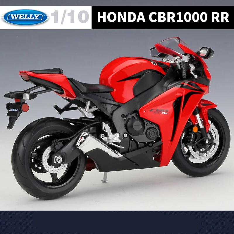 WELLY 1:10 HONDA CBR1000RR Alloy Racing Motorcycle Model Diecasts Metal Street Sports Motorcycle Model Simulation Kids Toys Gift 6