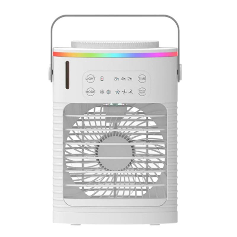 

Portable Air Conditioners, Personal Evaporative Air Cooler With 4 Wind Speed & LED Light,Small Desktop Quiet Cooling Fan