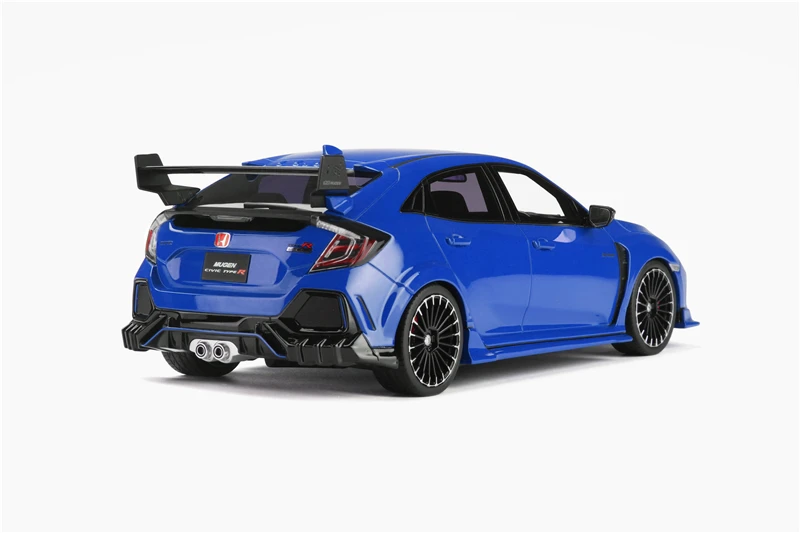 OTTO 1:18 HONDA CIVIC FK8 TYPE R MUGEN BLUE 2020 Resin Model Car _