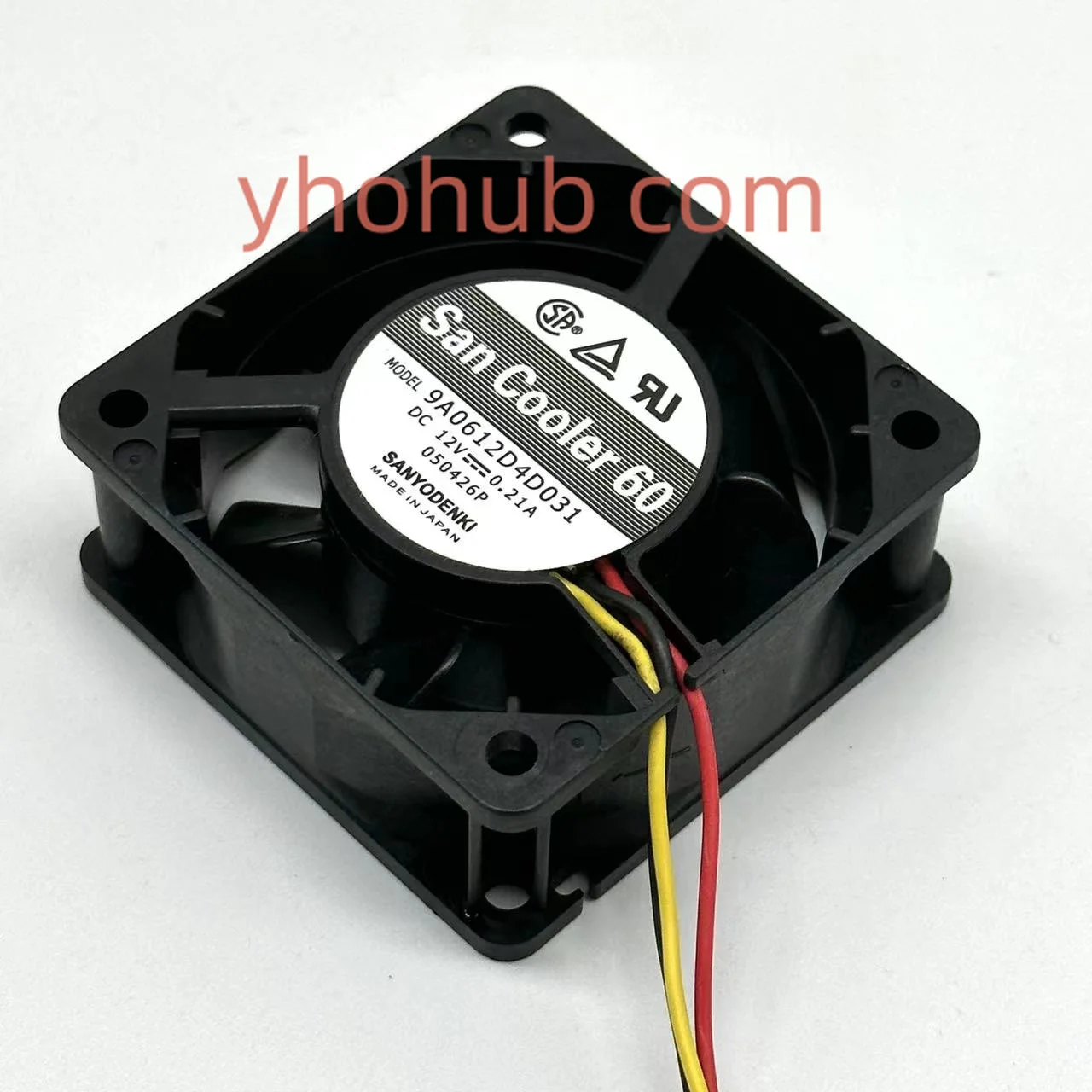 Refrigeração do Servidor da C.c. 12v 0.21a 60x60x25 mm de Sanyo Denki 9a0612d4d031 fã de
