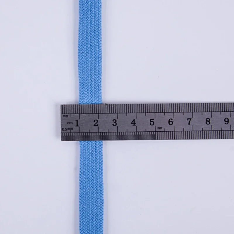 12mm Gradient Metal Buckle Flat Rope Casual Pants Strap Rope Hoodie Hat Accessories DIY Apparel Sewing Band Supplies