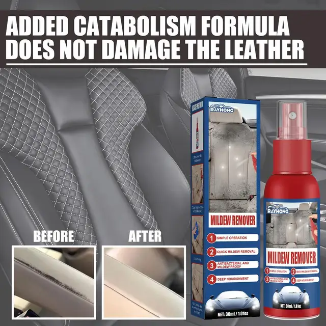 Lot de 2 sprays anti-moisissures pour voiture - Effet durable - Sans danger  pour l'environnement - Pour caoutchouc, vinyle, fibre de verre, PVC Yuny :  : Auto