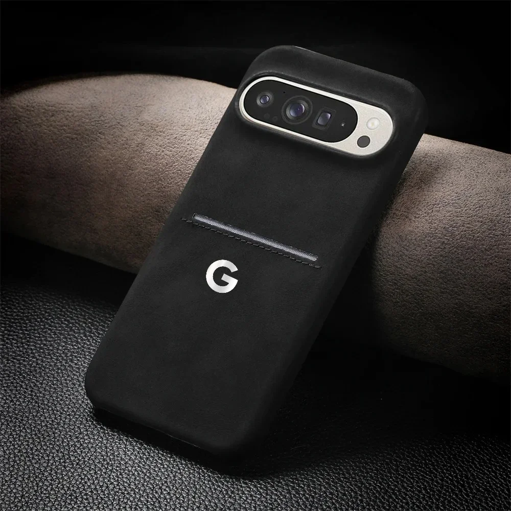 Premium Retro Sheepskin Leather Phone Case with Card Slot - Shockproof & Ultra Slim Design