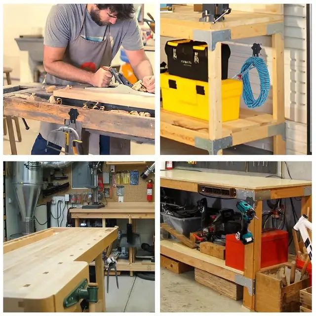 2Db Nagy Teherbírású Garázs Mágneshorgok Nem Csúszás Nélküli Bevonat Garázsszervező Falra Tartva Beltéri És Kültéri Lógást - Image 3