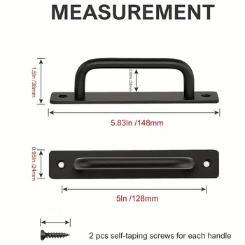 มือจับประตูสีดำ อลูมิเนียมอัลลอยด์ มือจับประตูห้องครัว มือจับประตูระเบียง ห้องนอน สีเงิน สีขาว มือจับเฟอร์นิเจอร์ อุปกรณ์ประตู 2