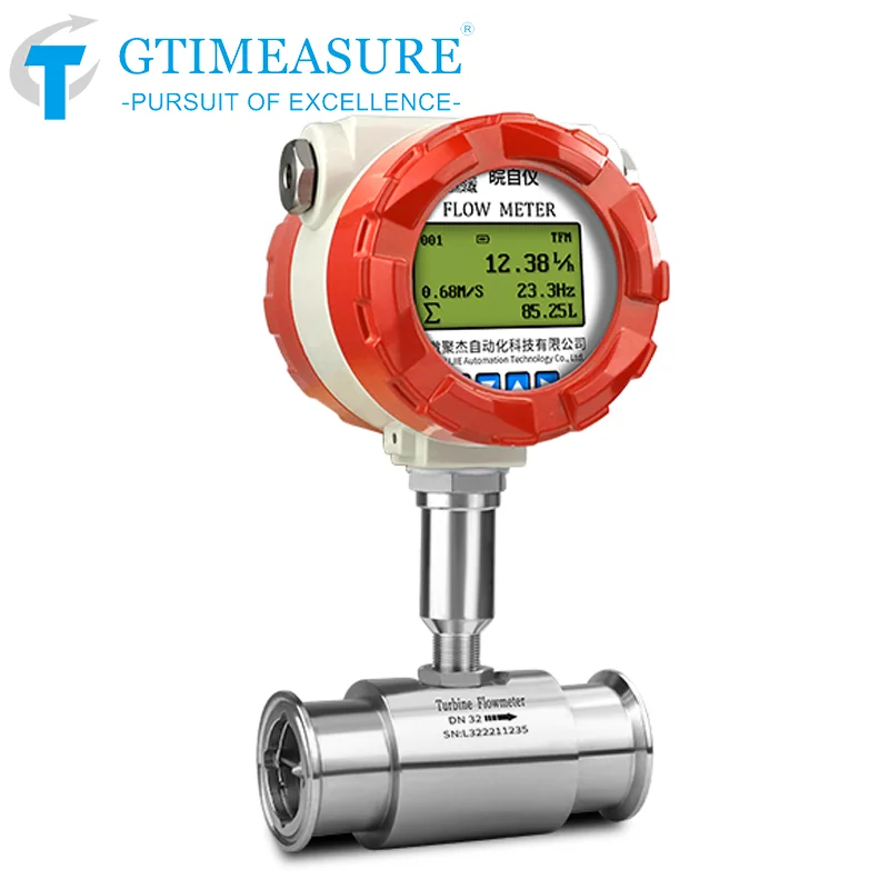 High Accuracy SS304 SS316 Liquid Water Flowmeter Beer Milk Flowmeter Clamp On Flow Meter 2 Inch 1&rdquo;