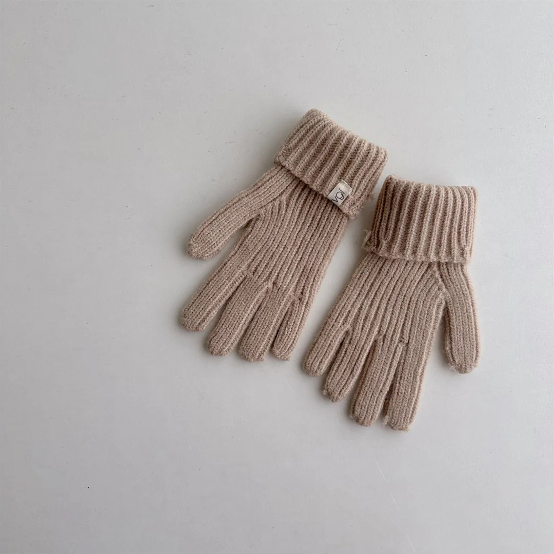 Beige gloves