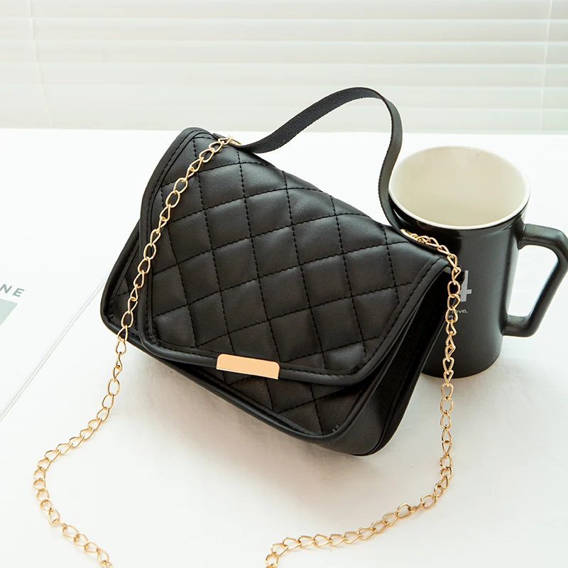 2022 New Fashion Female Shoulder Bag Rhombus Embroidered Solid Color