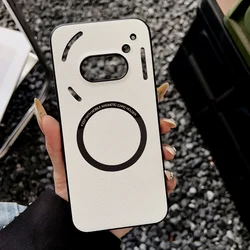Fashionable and Simple PU Magnetic Leather Drop - Proof Phone Case Cover for Nothing 3A Pro (White)