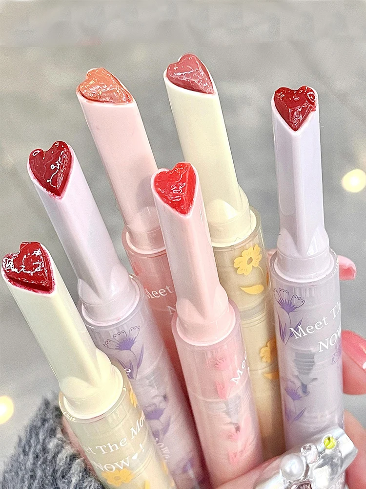 Lip Gloss Gege bear flower words honey lipstick moisturizing mirror jelly love pen