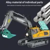 2.4G Remote Control Excavator Dump Truck RC Model Car Toy Professional Alloy Plastic Simulation Construction Vehicle for Kids 5