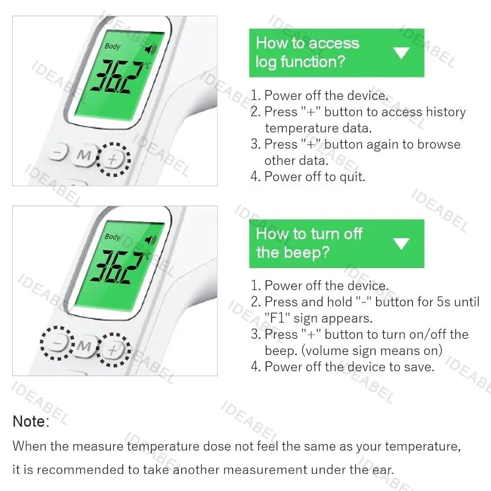 Infrared Digital Thermometer for Quick, Non-Contact Pet Temperature Measurement