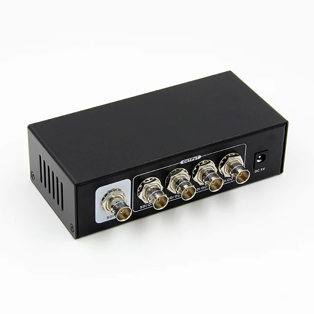 

Over RG-59 cable to 100m video splitter for other home audio SDI splitter 1 in 4 out